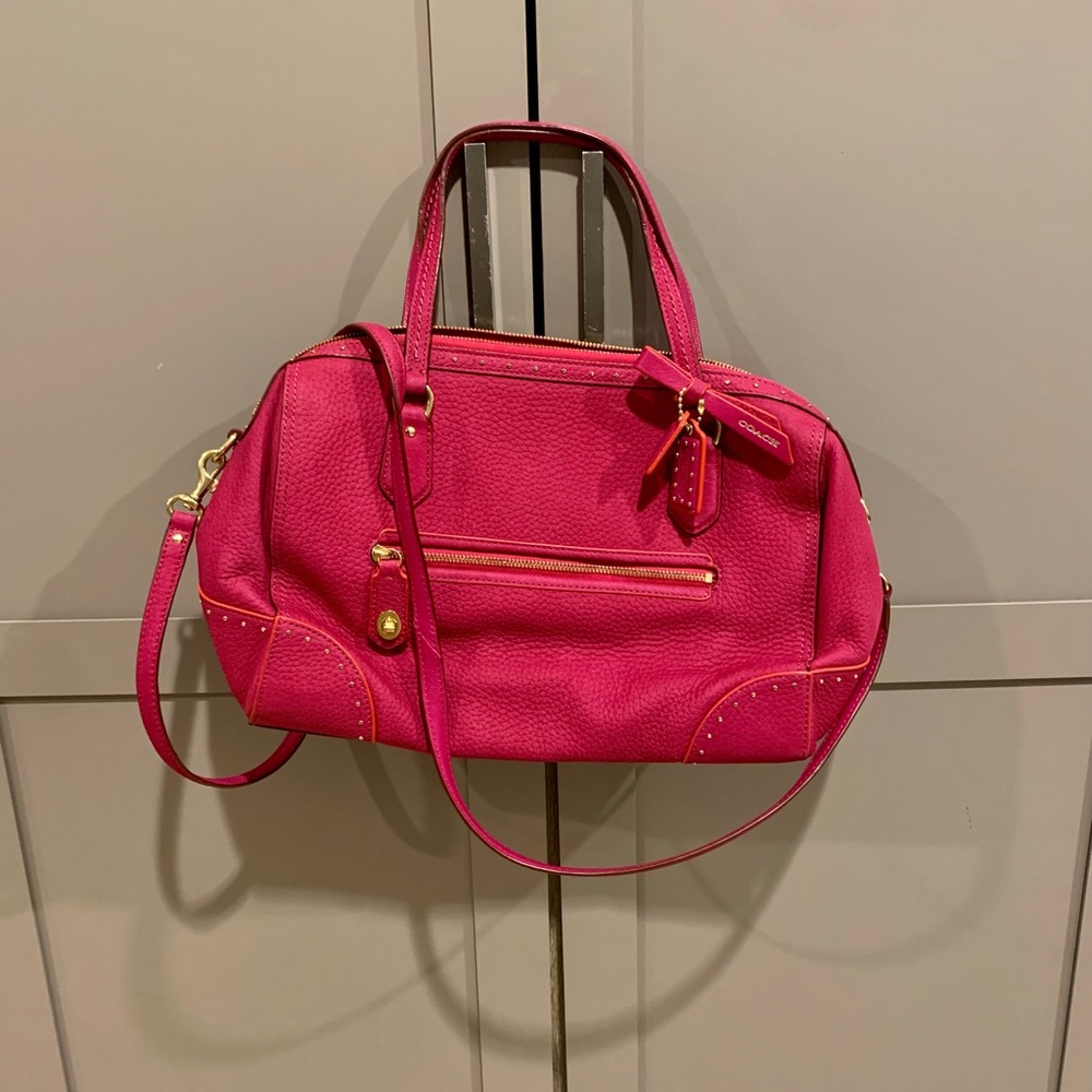 Fushia Coach Bag
